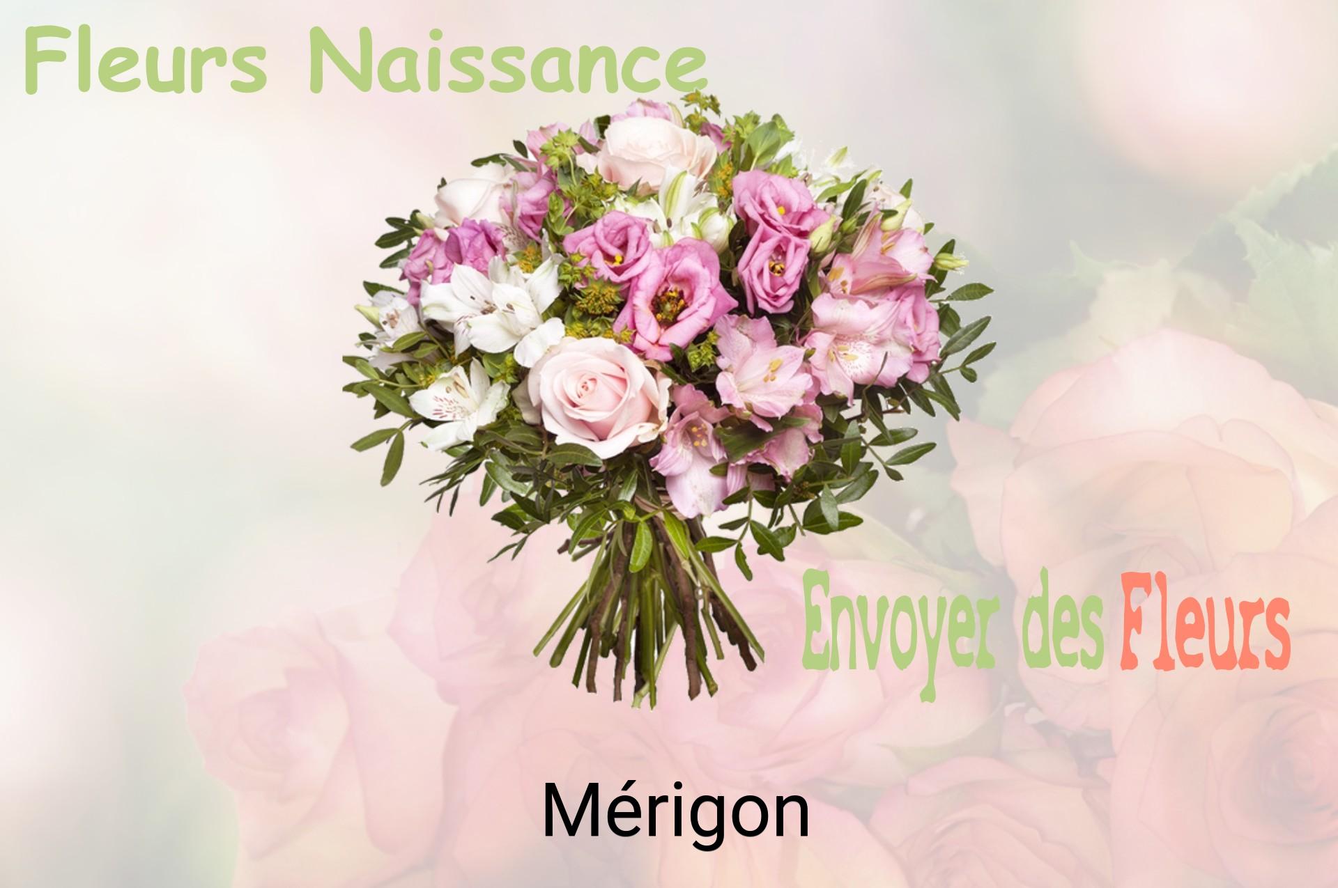 Bouquet de fleurs de naissance livré à Mérigon